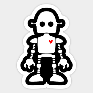 Robot Heart Sticker